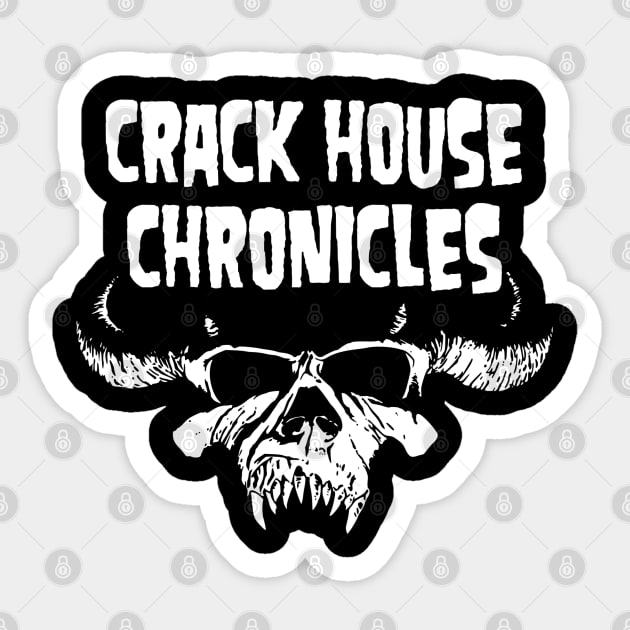 CHC Skull Front/Back Logo Sticker by crackhousechronicles